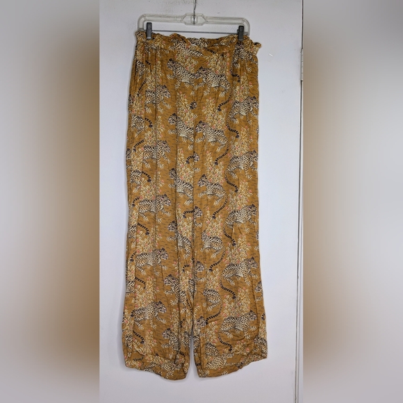 Printfresh • Eco Satin Wildest Dream Bagheera Pajama Pant in Tobacco - Picture 3 of 5